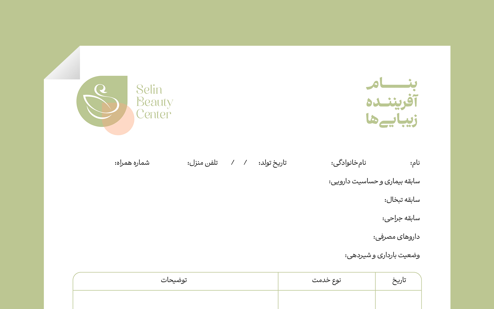 Selin brand typography system